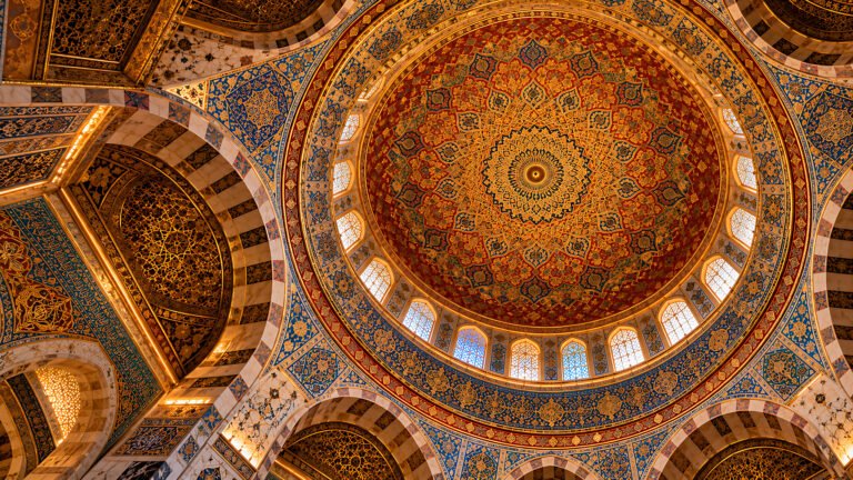 Inside the Dome of the Rock, Islamic desktop wallpaper