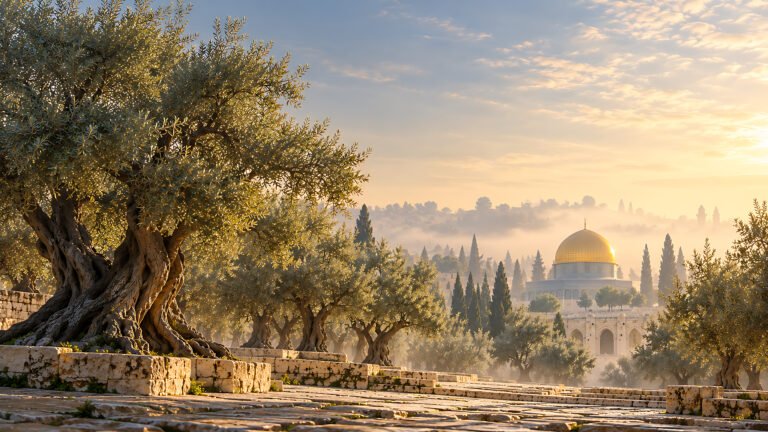 Olive trees of Al-Aqsa, Islamic desktop wallpaper