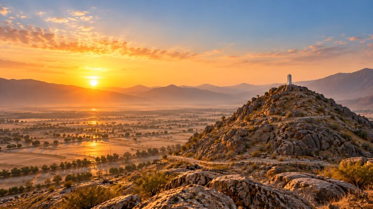 Jabal ar-Rahmah at sunrise, Islamic wallpaper