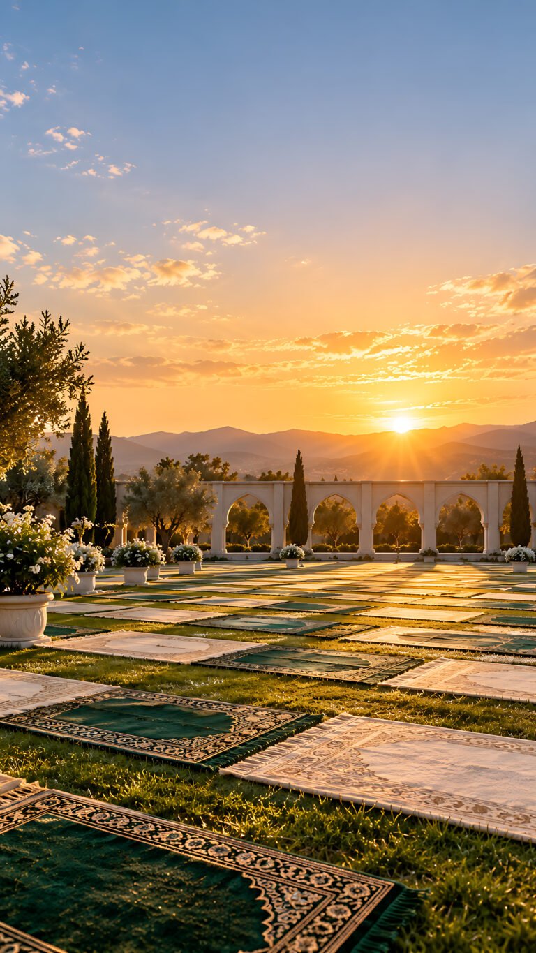 The Eidgah at sunrise, Islamic phone wallpaper