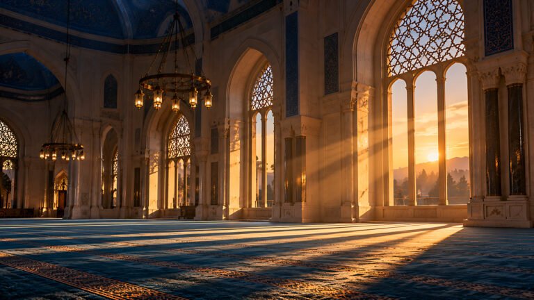 First light before Fajr, Islamic desktop wallpaper