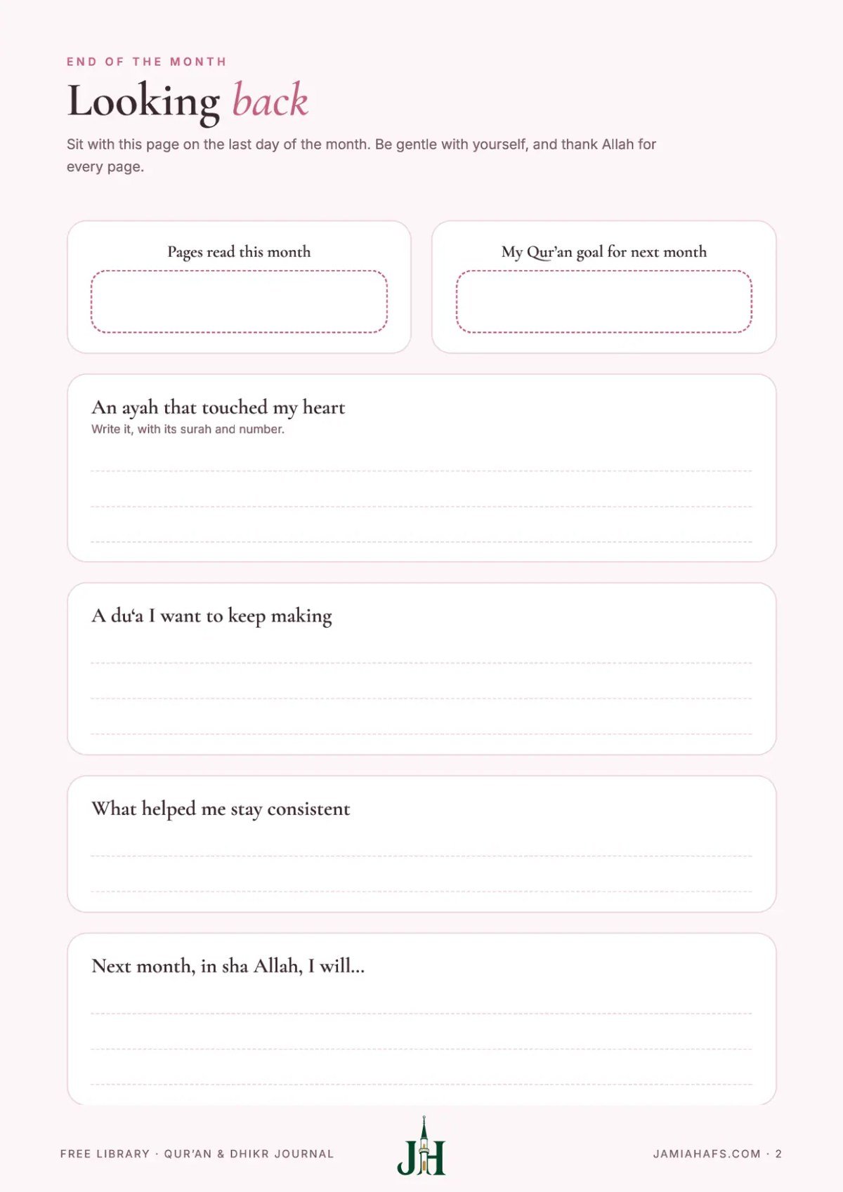 Qur'an & Dhikr Journal, preview 2