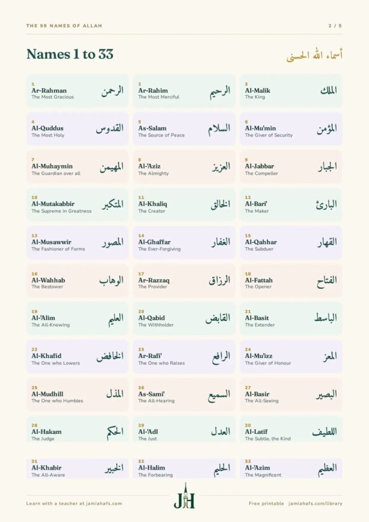 The 99 Names of Allah, preview 2